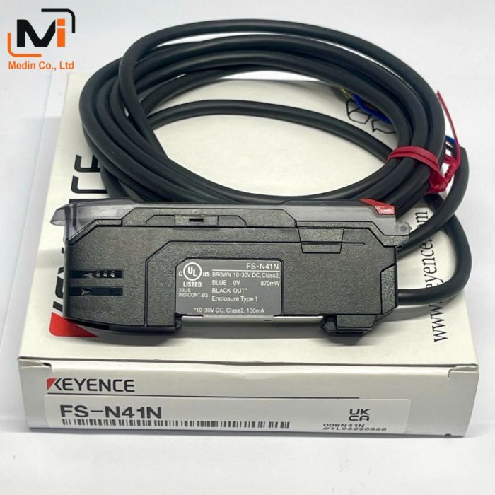 Keyence Bộ khuếch đại sợi quang FS-N41N Cảm biến sợi quang kỹ thuật số