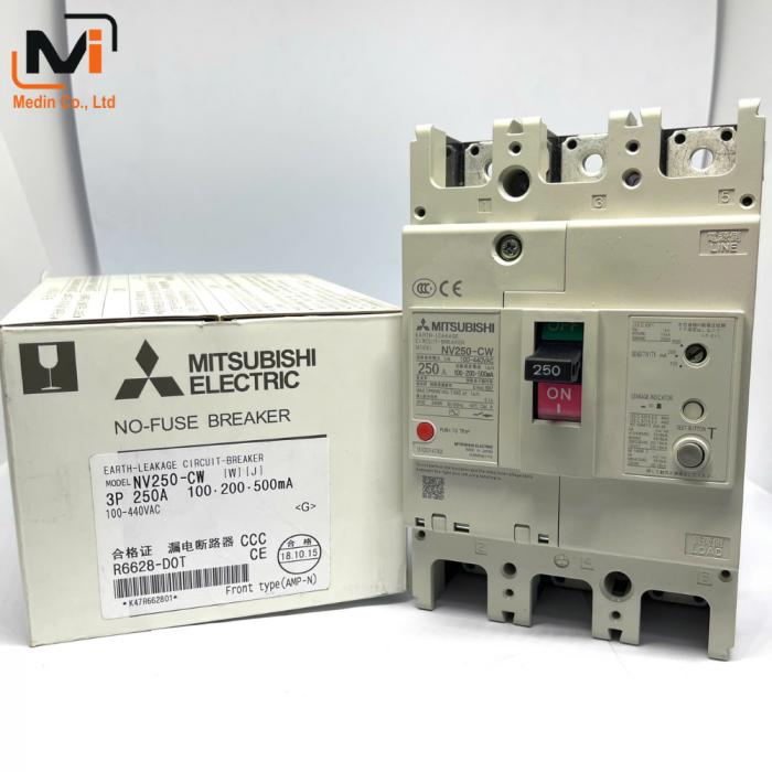 Mitsubishi NV250-CV CB khối chống giật Aptomat ELCB