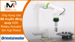 Ứng dụng của Bộ truyền động quay rỗng Rotary Actuator DGII Oriental Motor tích hợp Robot