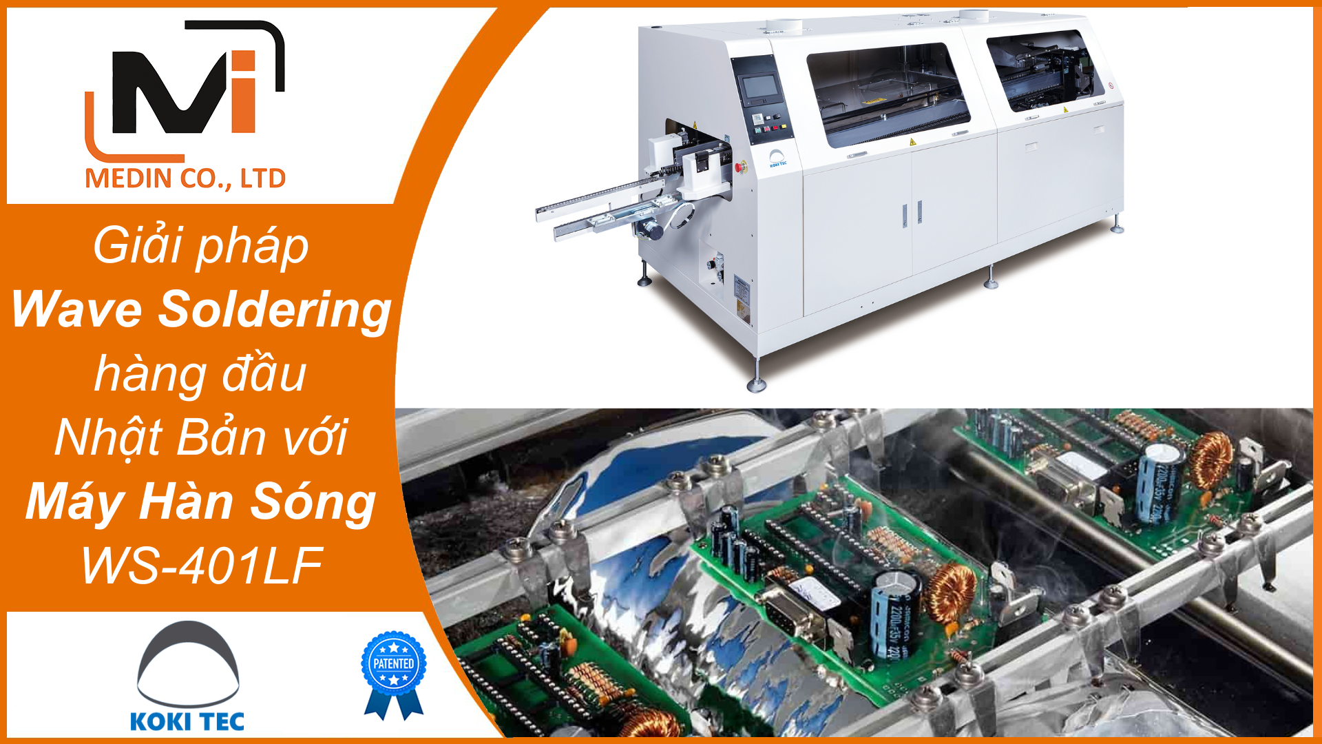 Giải pháp Wave Soldering hàng đầu Nhật Bản với Máy Hàn Sóng WS-401LF Koki
