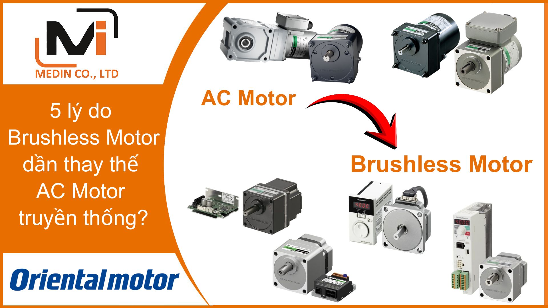 5 lý do Brushless Motor đang dần thay thế AC Motor truyền thống