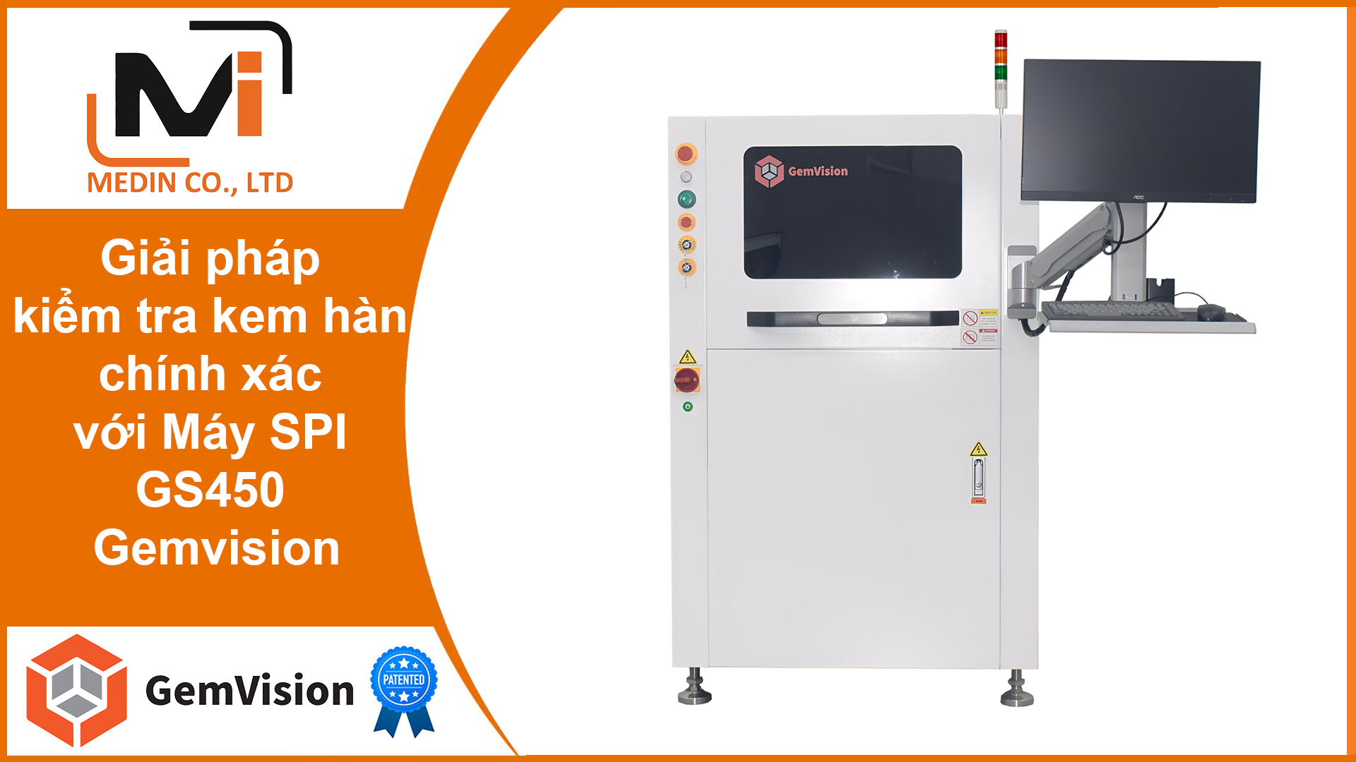 Giải pháp kiểm tra kem hàn chính xác với Máy SPI GS450 Gemvision