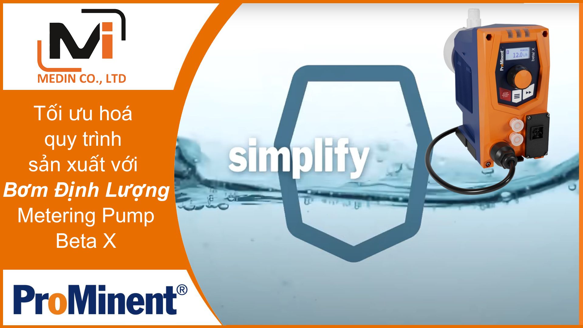 Tối ưu hoá quy trình sản xuất với Bơm Định Lượng Metering Pump Beta X Prominent