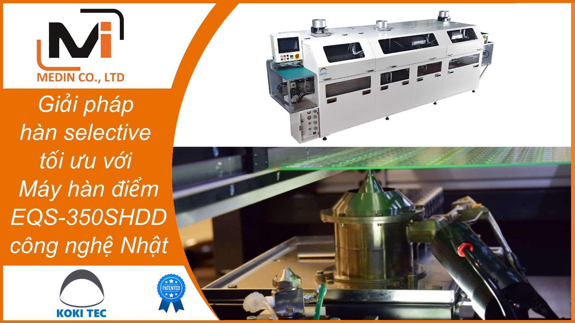 Giải pháp hàn selective tối ưu với Máy hàn điểm EQS-350SHDD của KoKi công nghệ Nhật và chính xác cao