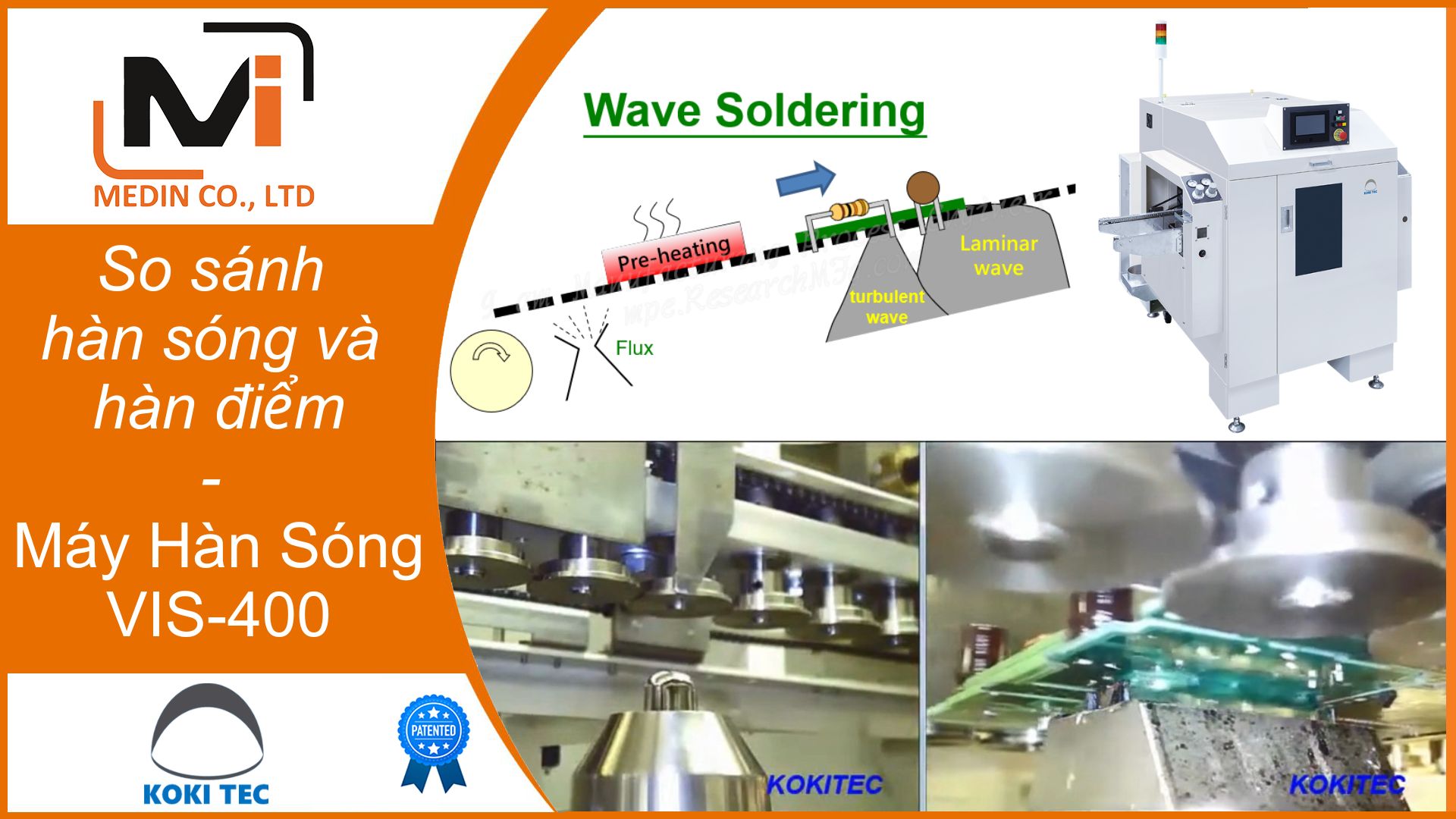 So sánh hàn sóng và hàn điểm trong sản xuất PCB - Tìm hiểu Máy Hàn Sóng VIS-400 của Koki