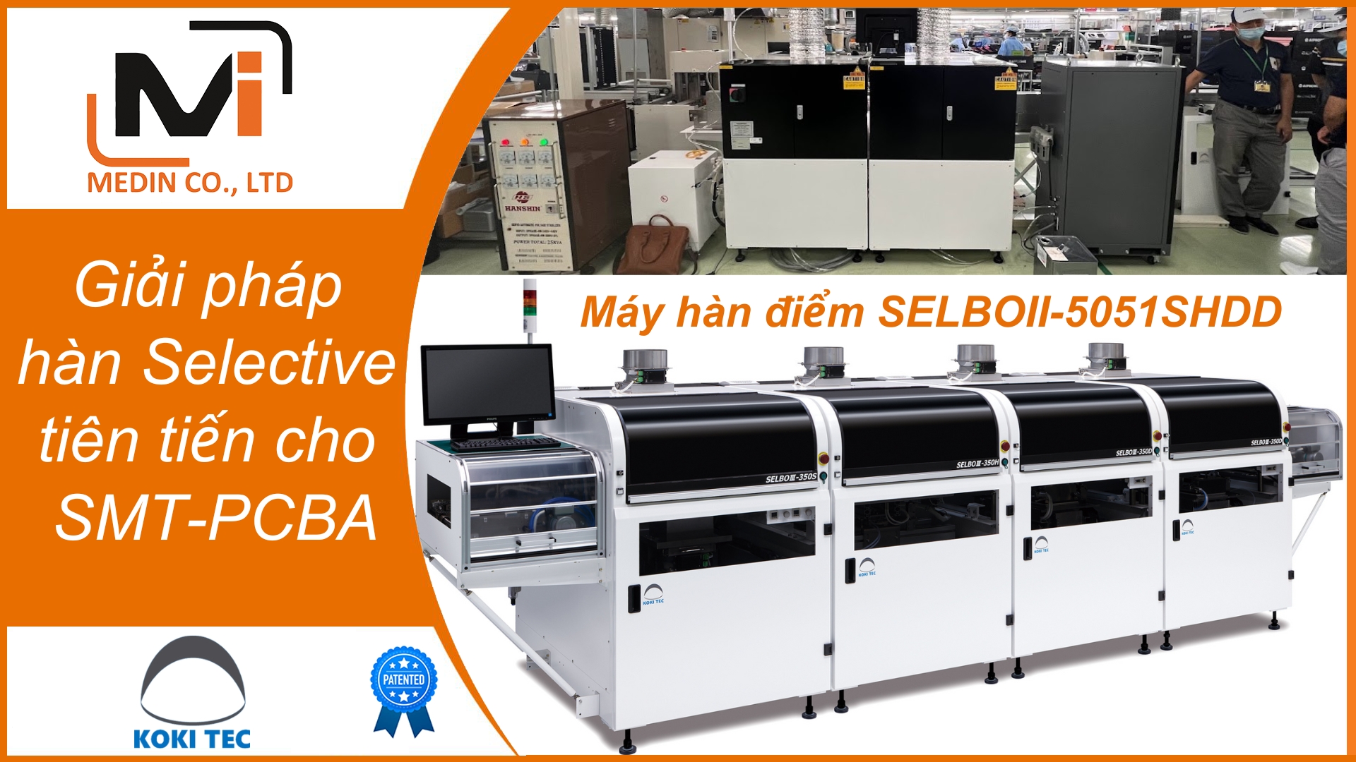 Máy hàn điểm (hàn selective) là gì -Cấu tạo và nguyên lý hoạt động Máy hàn điểm SELBOII-5051SHDD Koki