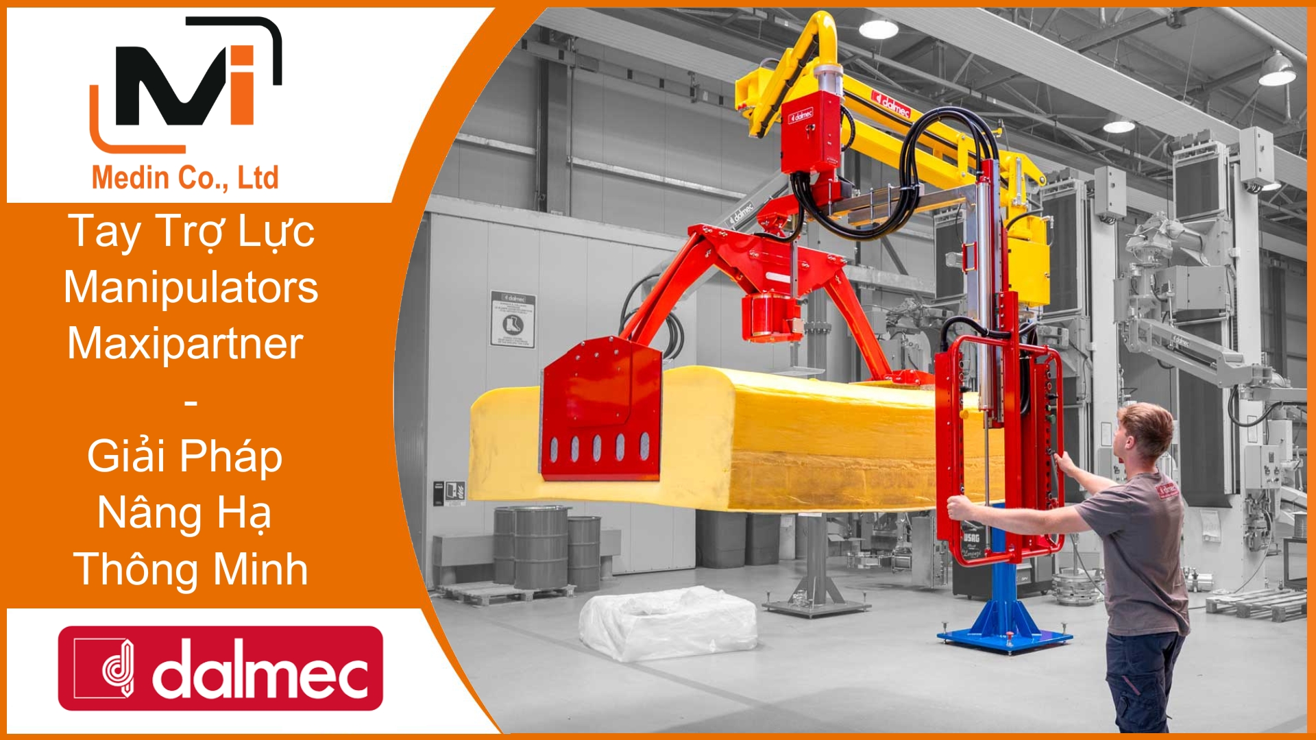 Tay Trợ Lực Manipulators là gì - Cấu tạo và nguyên lý hoạt động của Tay Trợ Lực Maxipartner Dalmec