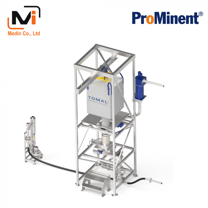 Big Bag emptying and metering unit with pneumatic feed system ProMinent