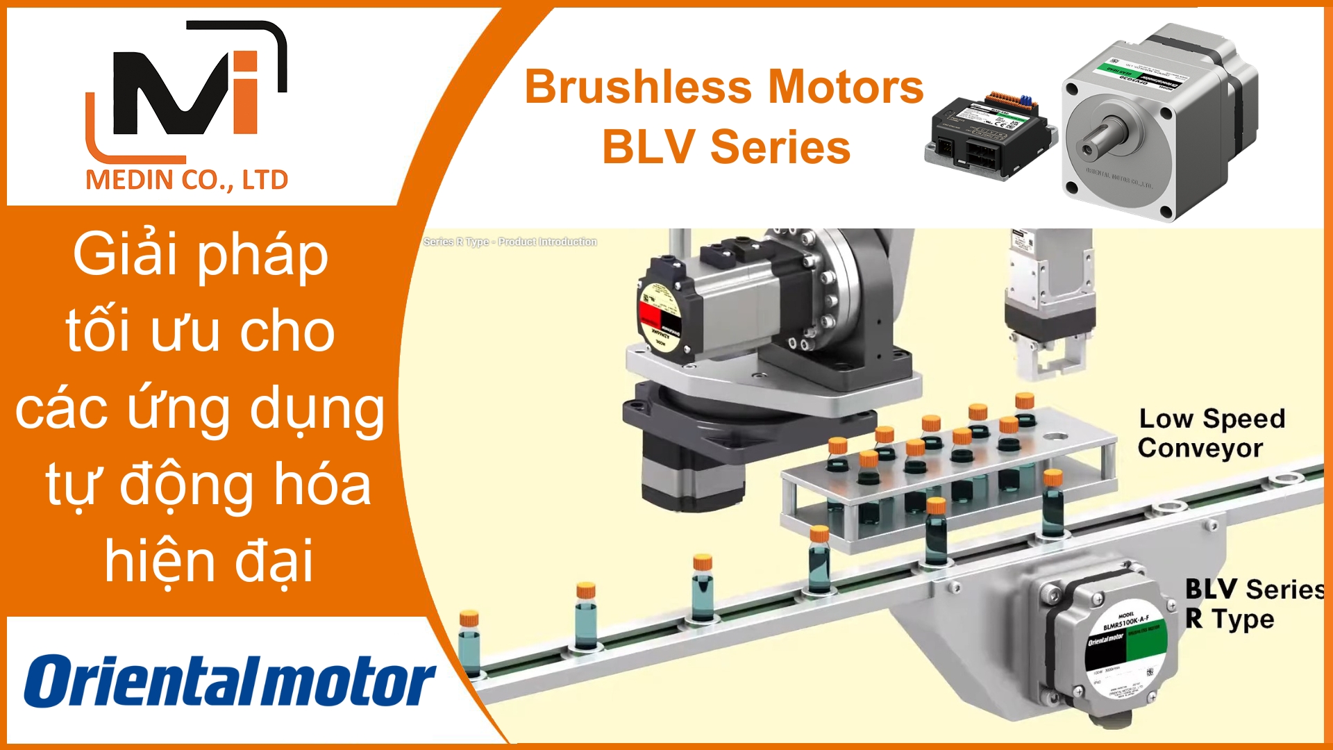 Giải pháp tối ưu cho các ứng dụng tự động hóa với Động Cơ Không Chổi Than Brushless Motors BLV Series Oriental Motor