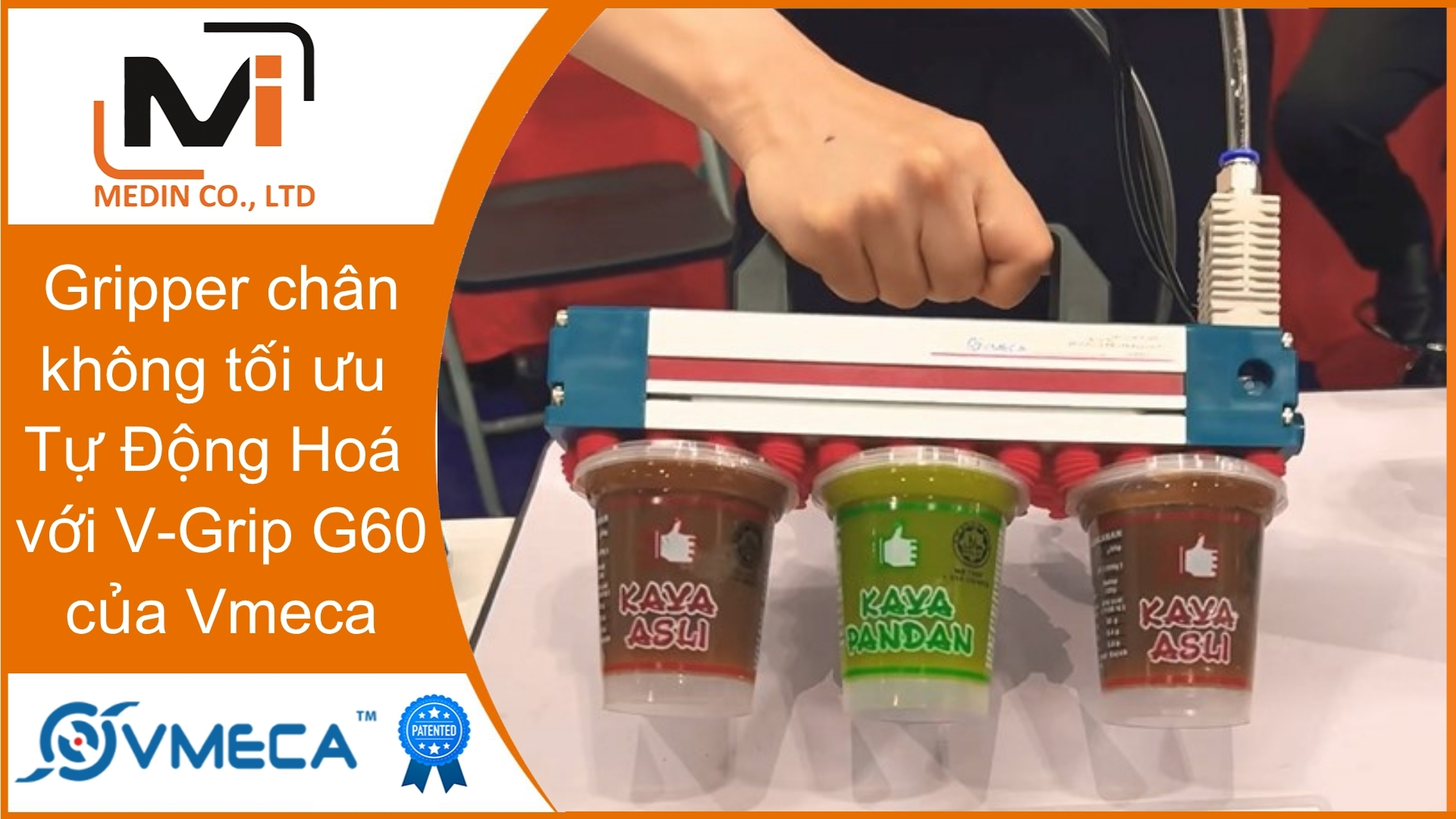 Gripper chân không tối ưu cho Tự Động Hoá với V-Grip G60 của Vmeca