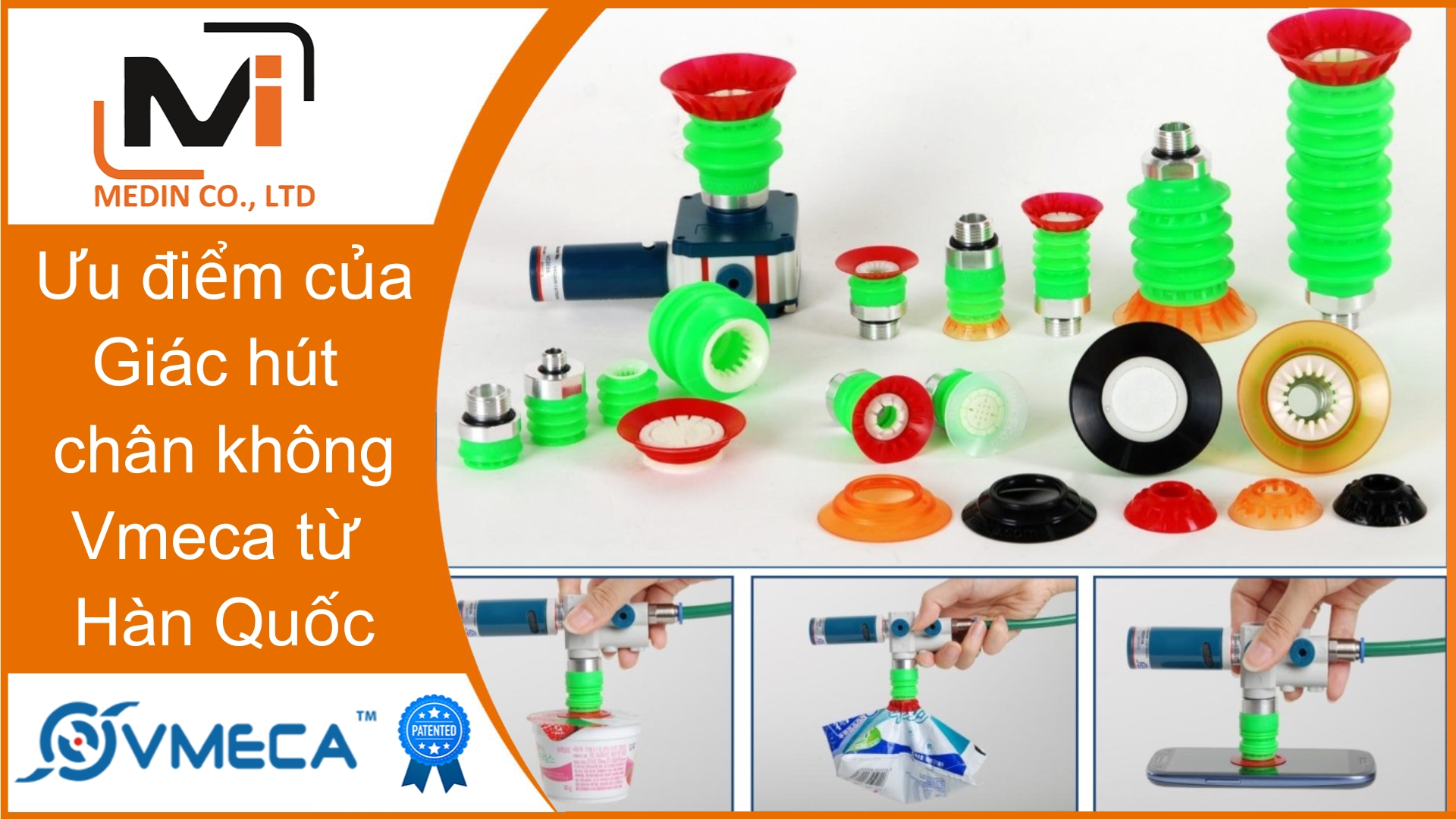 Giác hút chân không là gì Ưu điểm của Giác hút chân không Vmeca từ Hàn Quốc