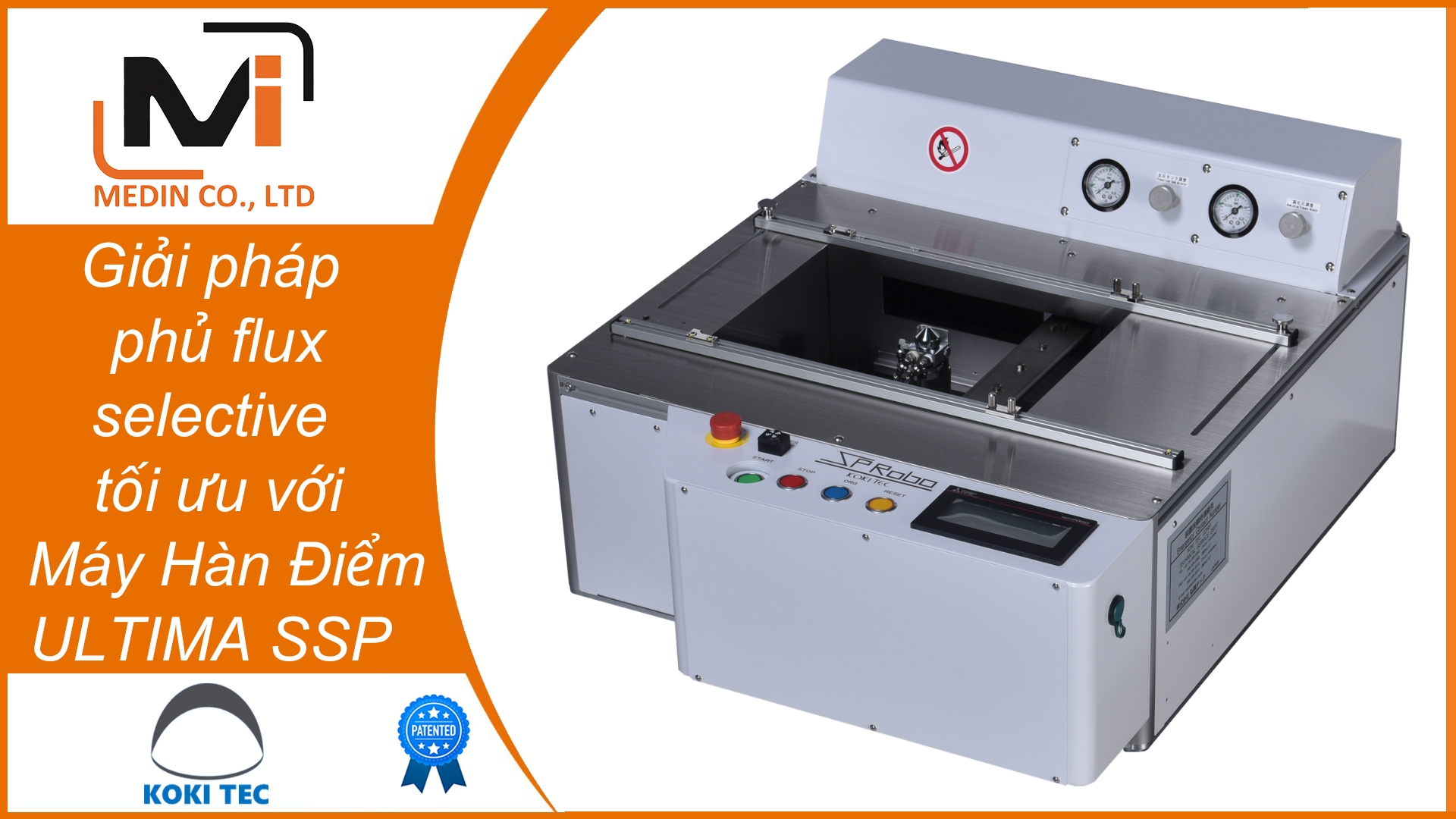 Giải pháp phủ flux selective chuyên nghiệp Máy Hàn Điểm ULTIMA SSP của Koki