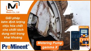 Giải pháp bơm định lượng chịu hóa chất cho chiết tách dung môi trong khai khoáng với Prominent Metering Pump gamma X