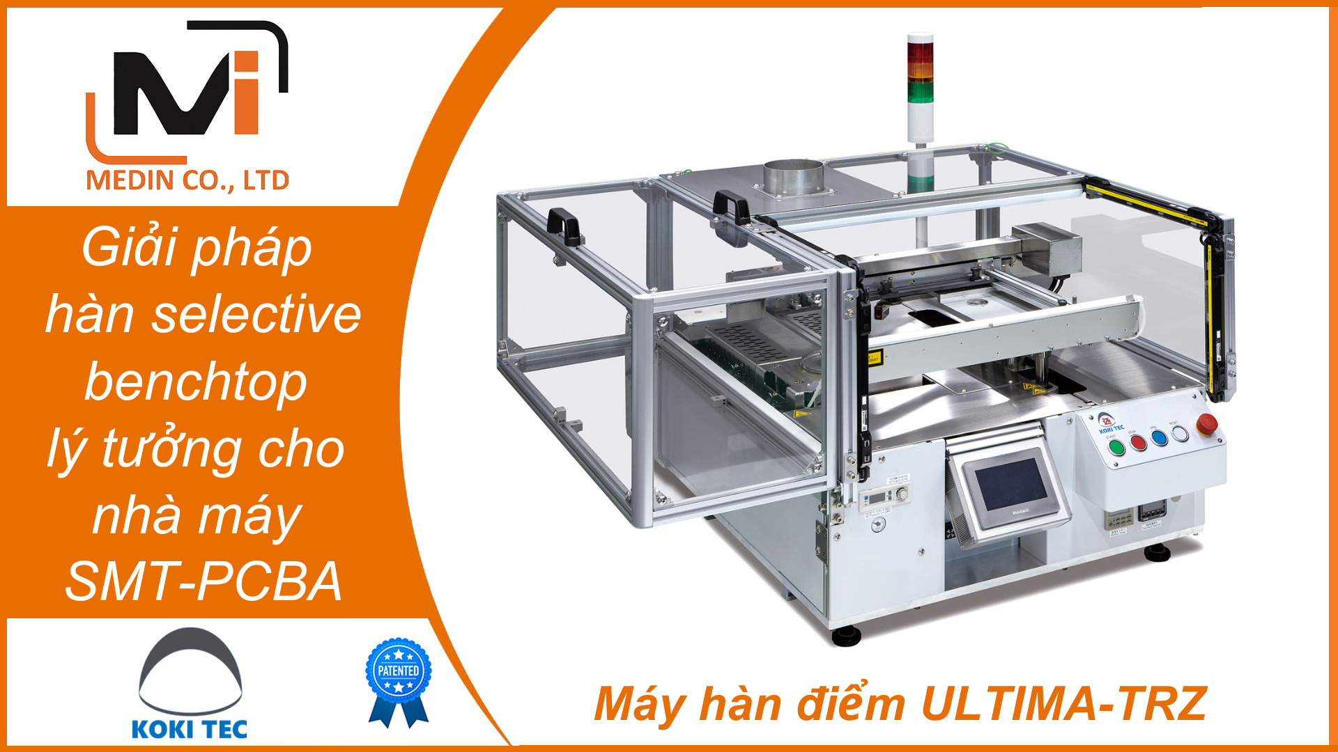 Giải pháp hàn selective benchtop lý tưởng cho các nhà máy SMT-PCBA với Máy hàn điểm ULTIMA-TRZ của Koki