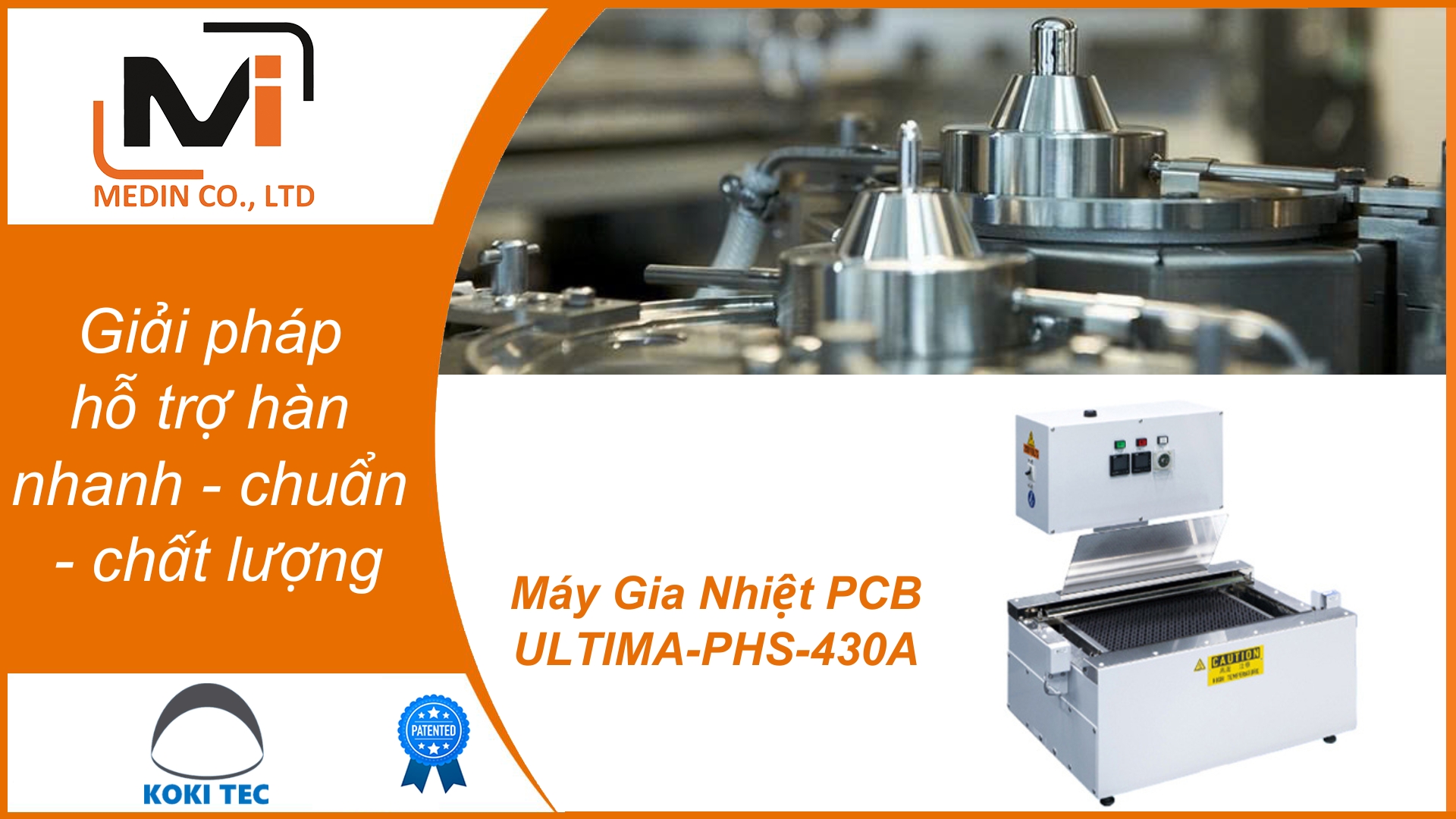 Giải pháp hỗ trợ hàn nhanh - chuẩn - chất lượng với Máy Gia Nhiệt PCB ULTIMA-PHS-430A Koki