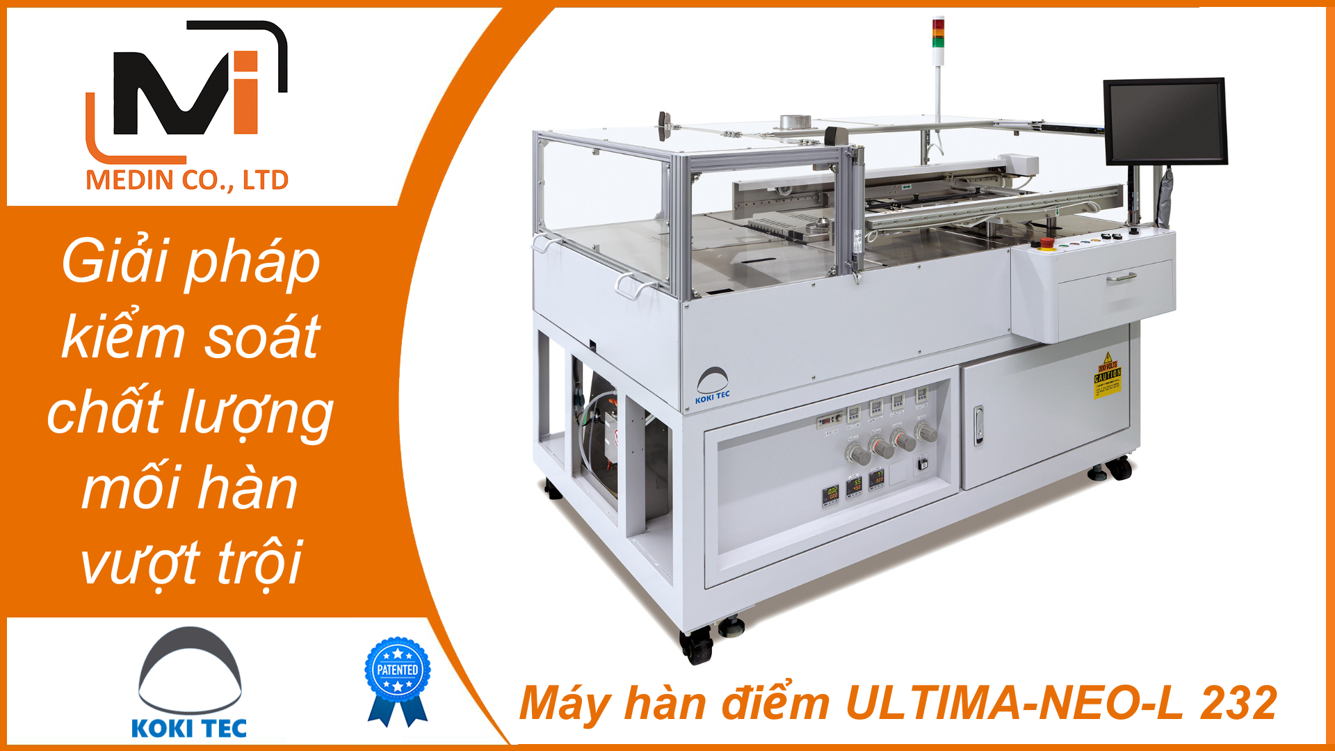 Giải pháp kiểm soát chất lượng mối hàn vượt trội với Thiết kế All-In-One của Máy hàn điểm ULTIMA-NEO-L 232 của Koki