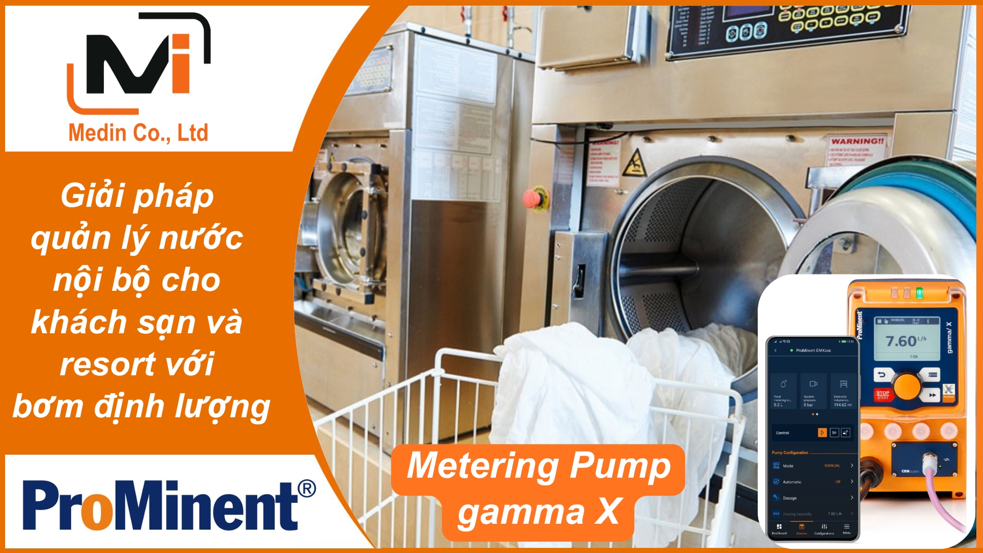 Giải pháp quản lý nước nội bộ cho khách sạn và resort với bơm định lượng Prominent Metering Pump gamma X