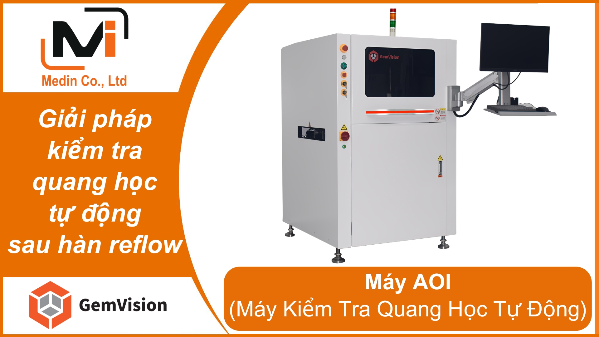 Giải pháp kiểm tra quang học tự động sau hàn reflow trong sản xuất SMT với máy AOI GA450 của Gemvision