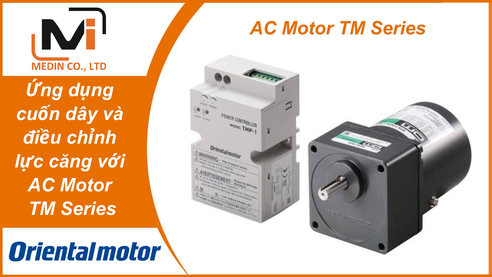 Ứng dụng cuốn dây và điều chỉnh lực căng với AC Motor TM Series Oriental Motor