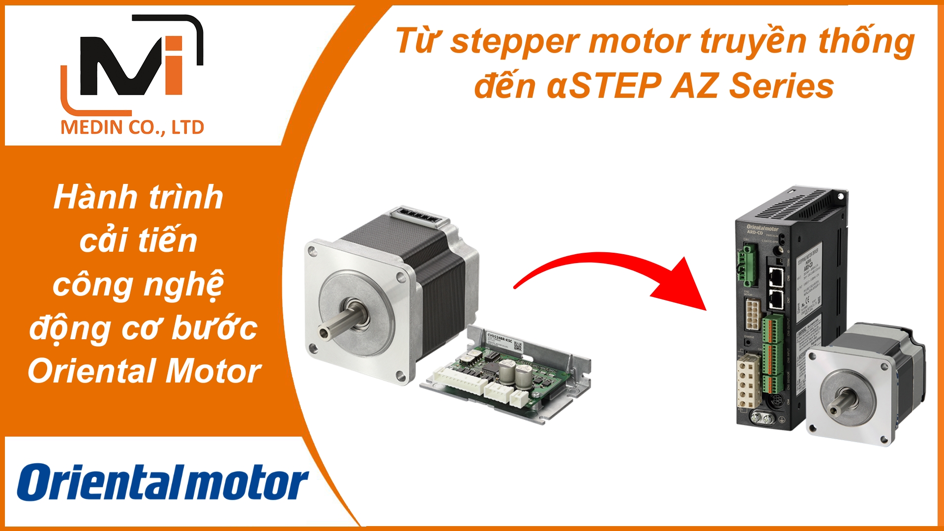 Từ stepper motor truyền thống đến αSTEP AZ Series – hành trình cải tiến công nghệ động cơ bước của Oriental Motor
